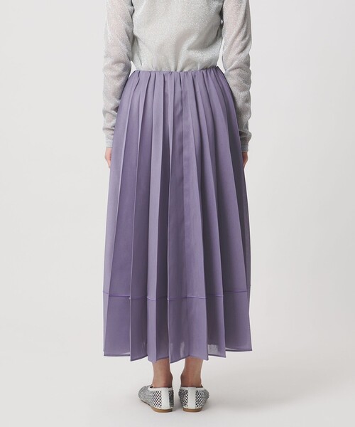 UNITED ARROWS（ユナイテッドアローズ）の「オーガンジー プリーツスカート（スカート・レディース・オフホワイト/パープル/ブラック・FREE）」の17枚目の写真
