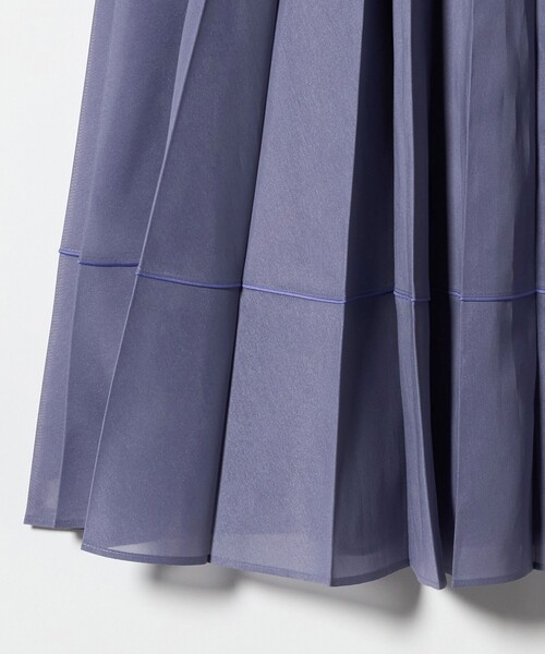 UNITED ARROWS（ユナイテッドアローズ）の「オーガンジー プリーツスカート（スカート・レディース・オフホワイト/パープル/ブラック・FREE）」の22枚目の写真
