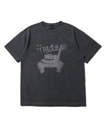 トラディショナルピグメント半袖Tシャツチャコール