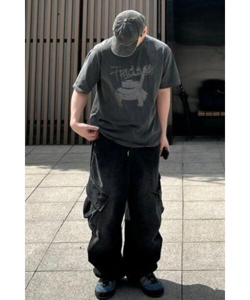 SEARCH410(サーチ410)の「トラディショナルピグメント半袖Tシャツチャコール(Tシャツ/カットソー・メンズ・その他・SMALL/MEDIUM/LARGE)」の5枚目の写真