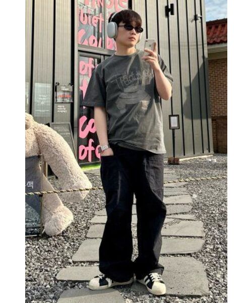 SEARCH410(サーチ410)の「トラディショナルピグメント半袖Tシャツチャコール(Tシャツ/カットソー・メンズ・その他・SMALL/MEDIUM/LARGE)」の16枚目の写真