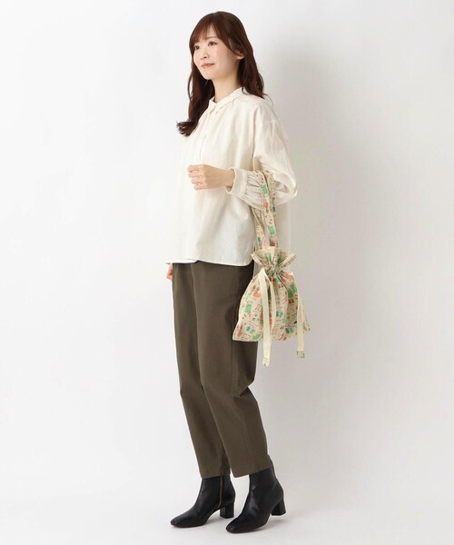 one'sterrace(ワンズテラス)の「くらはしれい 巾着トートバッグ(トートバッグ・レディース・アイボリー系8/ピンク系9・99)」の12枚目の写真
