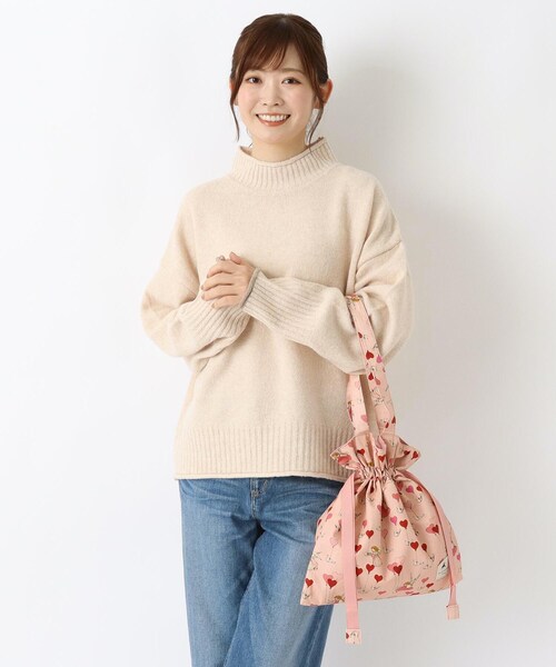 one'sterrace(ワンズテラス)の「くらはしれい 巾着トートバッグ(トートバッグ・レディース・アイボリー系8/ピンク系9・99)」の13枚目の写真