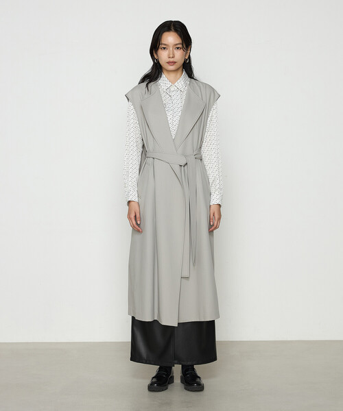 K.T KIYOKO TAKASE（キヨコタカセ）の「〔 TALLサイズ 〕 サイロフィルギャバ 3WAYトレンチコート（トレンチコート・レディース・チャコール/グレイッシュベージュ・15号）」の17枚目の写真