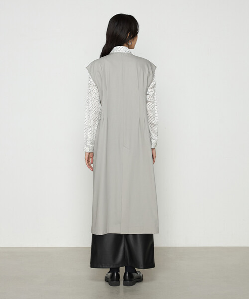 K.T KIYOKO TAKASE（キヨコタカセ）の「〔 TALLサイズ 〕 サイロフィルギャバ 3WAYトレンチコート（トレンチコート・レディース・チャコール/グレイッシュベージュ・15号）」の19枚目の写真