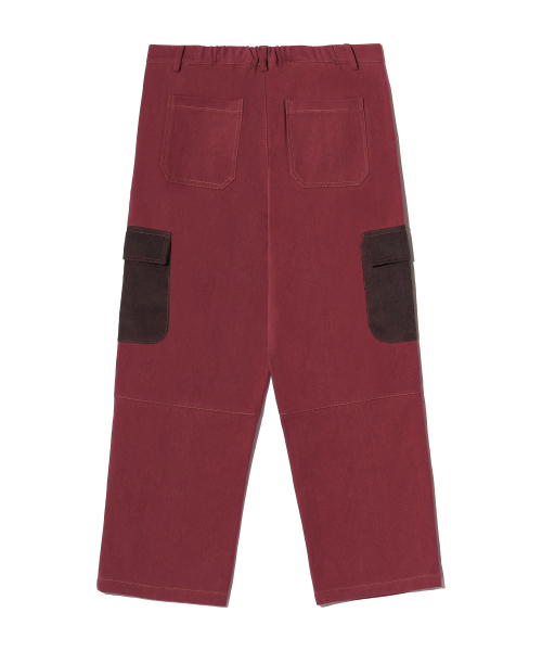 PIECEMAKER(ピースメーカー)の「CORDUROY POINT COTTON WORK PANTS (BURGUNDY)(その他パンツ・レディース・その他・MEDIUM/LARGE)」の4枚目の写真