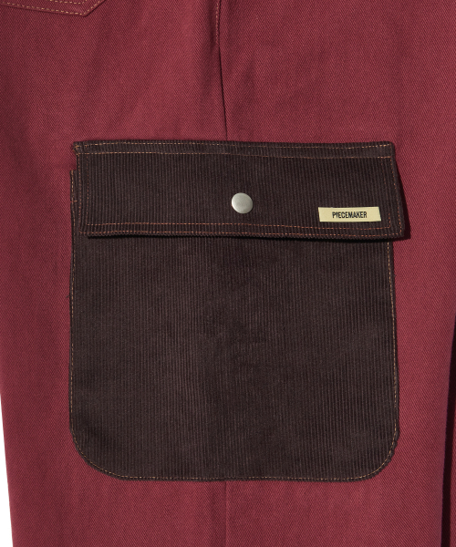 PIECEMAKER(ピースメーカー)の「CORDUROY POINT COTTON WORK PANTS (BURGUNDY)(その他パンツ・レディース・その他・MEDIUM/LARGE)」の7枚目の写真