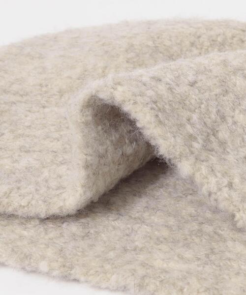 URBAN RESEARCH DOORS（アーバンリサーチドアーズ）の「ウール混ニットバラクラバ帽（ニットキャップ/ビーニー・レディース・オートミール/ダークグレー・ONE）」の8枚目の写真