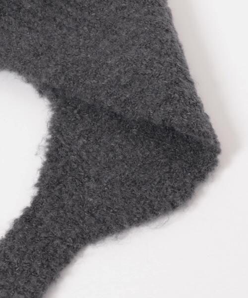 URBAN RESEARCH DOORS（アーバンリサーチドアーズ）の「ウール混ニットバラクラバ帽（ニットキャップ/ビーニー・レディース・オートミール/ダークグレー・ONE）」の13枚目の写真