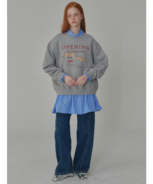 OPENING SUNSHINE(オープニングサンシャイン)の「ローライズワイドデニムディープブルー(デニムパンツ・レディース・その他・MEDIUM/X-SMALL/SMALL)」の6枚目の写真