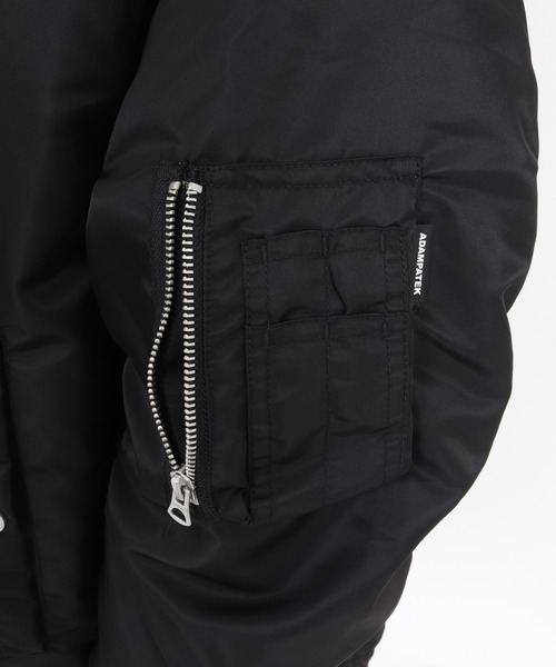 ADAM PATEK（アダムパテック）の「【ADAMPATEK/アダムパテック】N2B&N3B mix design jacket（ミリタリージャケット・メンズ・オリーブ/ブラック・2/1）」の7枚目の写真