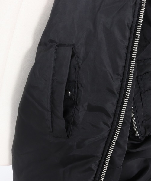 ADAM PATEK（アダムパテック）の「【ADAMPATEK/アダムパテック】N2B&N3B mix design jacket（ミリタリージャケット・メンズ・オリーブ/ブラック・2/1）」の15枚目の写真
