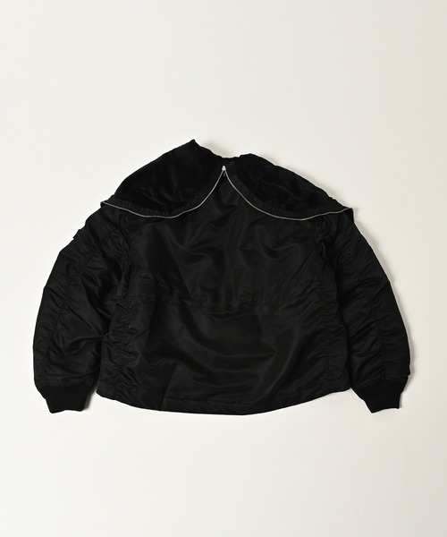 ADAM PATEK（アダムパテック）の「【ADAMPATEK/アダムパテック】N2B&N3B mix design jacket（ミリタリージャケット・メンズ・オリーブ/ブラック・2/1）」の19枚目の写真