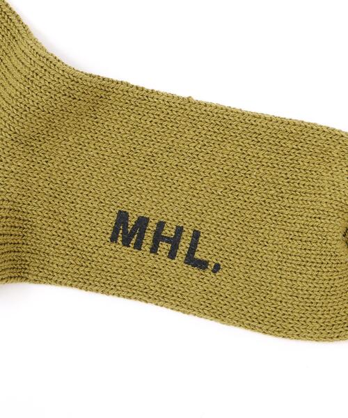 MHL.(エムエイチエル)の「RECYCLED COTTON RIB SOCKS(ソックス/靴下・レディース・イエロー系その他/ブラウン/ホワイト・FREE)」の14枚目の写真