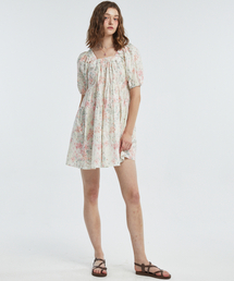 manavis7（マナビスセブン）の「Off-shoulder flower dress [Pink]（ワンピース）」