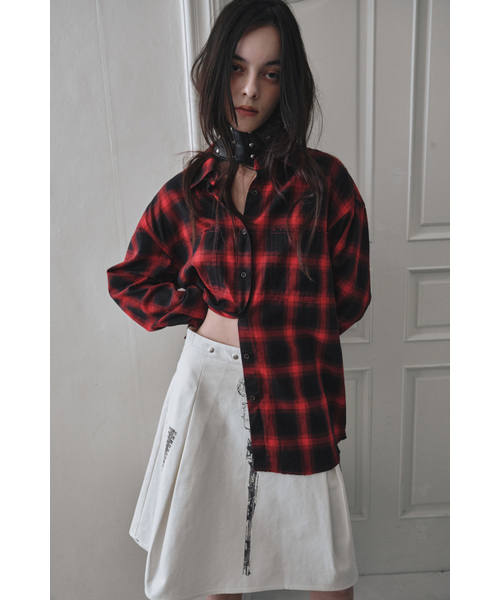 DARED（デェアド）の「WASHED CHECK SHIRT（シャツ/ブラウス・レディース・その他・OS）」の4枚目の写真