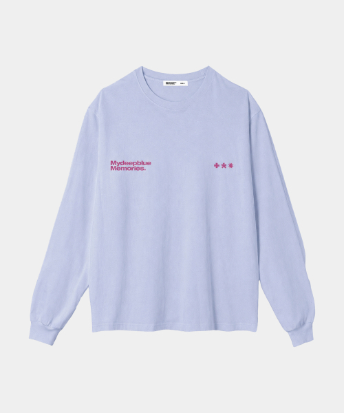 mydeepbluememories(マイディープブルーメモリーズ)の「MM SYMBOL LOGO LONG SLEEVE T(SKY)(Tシャツ/カットソー・レディース・スカイブルー・FREE)」の5枚目の写真