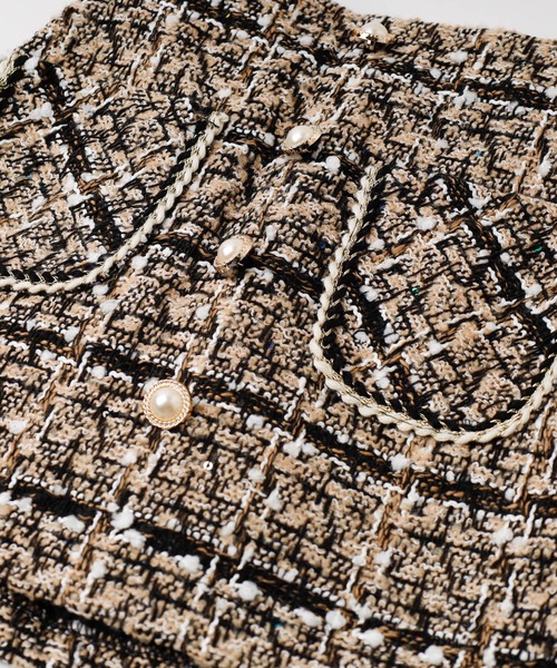 URBAN CHERRY（アーバンチェリー）の「ツイード台形スカート（スカート・キッズ・ベージュ/ブラック・110cm/120cm/130cm/140cm/150cm）」の11枚目の写真