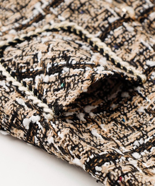 URBAN CHERRY（アーバンチェリー）の「ツイード台形スカート（スカート・キッズ・ベージュ/ブラック・110cm/120cm/130cm/140cm/150cm）」の8枚目の写真
