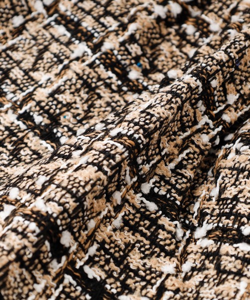 URBAN CHERRY（アーバンチェリー）の「ツイード台形スカート（スカート・キッズ・ベージュ/ブラック・110cm/120cm/130cm/140cm/150cm）」の6枚目の写真