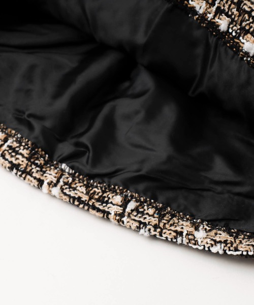 URBAN CHERRY（アーバンチェリー）の「ツイード台形スカート（スカート・キッズ・ベージュ/ブラック・110cm/120cm/130cm/140cm/150cm）」の5枚目の写真