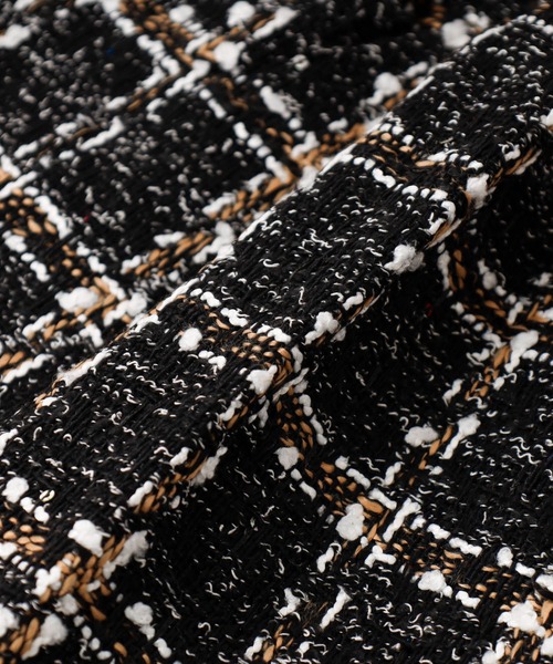 URBAN CHERRY（アーバンチェリー）の「ツイード台形スカート（スカート・キッズ・ベージュ/ブラック・110cm/120cm/130cm/140cm/150cm）」の4枚目の写真