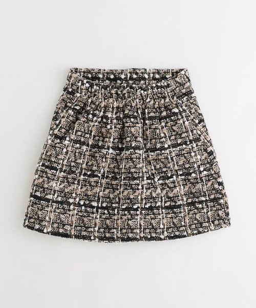 URBAN CHERRY（アーバンチェリー）の「ツイード台形スカート（スカート・キッズ・ベージュ/ブラック・110cm/120cm/130cm/140cm/150cm）」の14枚目の写真