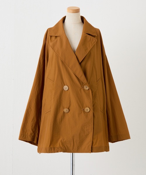COLLAGE GALLARDAGALANTE(コラージュガリャルダガランテ)の「エアーナイロンミドルトレンチ(トレンチコート・レディース・カーキ/キャメル・FREE)」の16枚目の写真