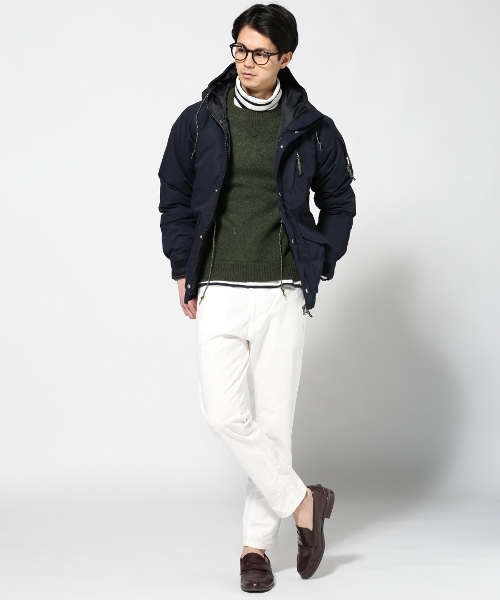 JOURNAL STANDARD（ジャーナルスタンダード）の「T/Cグログランダウンフードブルゾン#（ダウンジャケット/コート・メンズ・ブラック/ネイビー/ブラウン・MEDIUM/LARGE）」の19枚目の写真