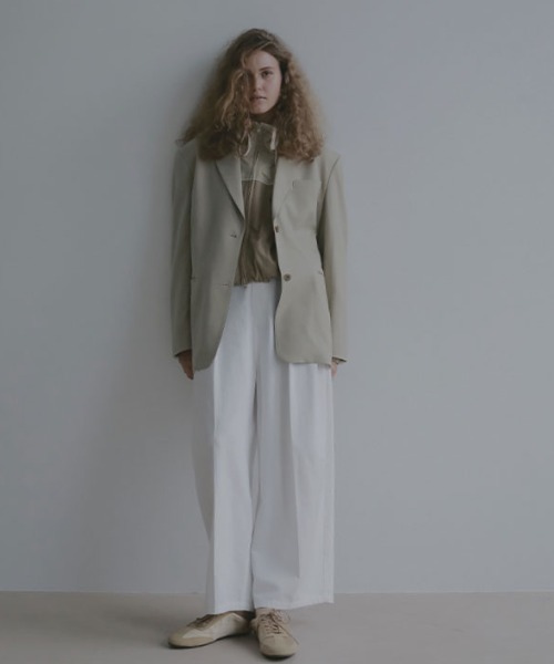 先行予約】ソフトコットンタックカーブパンツ（その他パンツ）｜ETRE