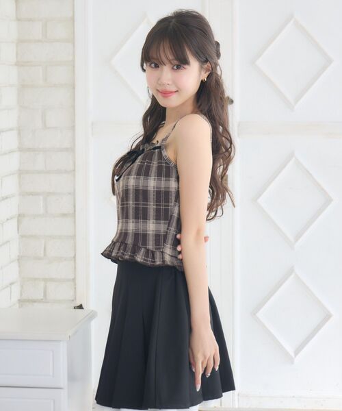 ems excite(エムズエキサイト)の「ショートNT&キャミSET(ニット/セーター・レディース・ブラウン/ナチュラル/ブラック・FREE)」の17枚目の写真