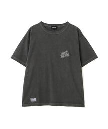 schott(�V���b�g)��Schott/�V���b�g/ARABESQU EMB. COMPACT T-SHIRT/�A���x�X�N �h�J �R���p�N�g T�V���c(T�V���c/�J�b�g�\�[)