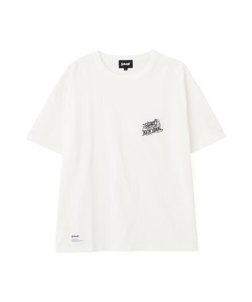 Schott(ショット)の「Schott/ショット/ARABESQU EMB. COMPACT T-SHIRT/アラベスク 刺繍 コンパクト Tシャツ(Tシャツ/カットソー・メンズ・ホワイト/ブラック/レッド・M/2XL/XL/L)」の7枚目の写真