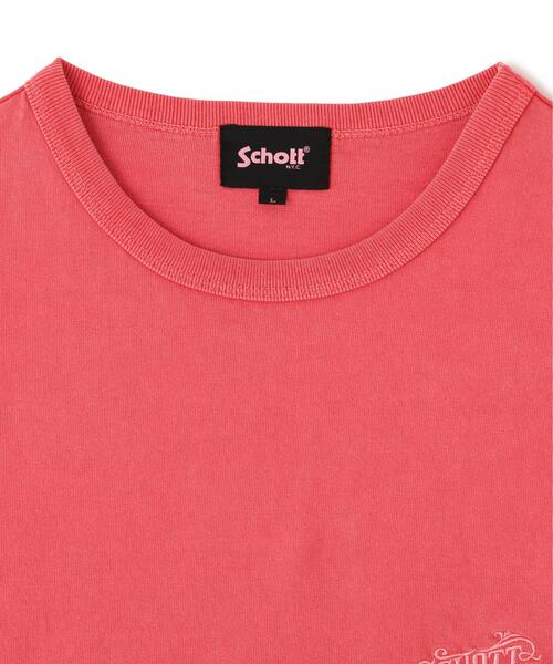 Schott(ショット)の「Schott/ショット/ARABESQU EMB. COMPACT T-SHIRT/アラベスク 刺繍 コンパクト Tシャツ(Tシャツ/カットソー・メンズ・ホワイト/ブラック/レッド・M/2XL/XL/L)」の10枚目の写真