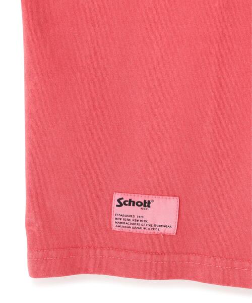 Schott(ショット)の「Schott/ショット/ARABESQU EMB. COMPACT T-SHIRT/アラベスク 刺繍 コンパクト Tシャツ(Tシャツ/カットソー・メンズ・ホワイト/ブラック/レッド・M/2XL/XL/L)」の12枚目の写真