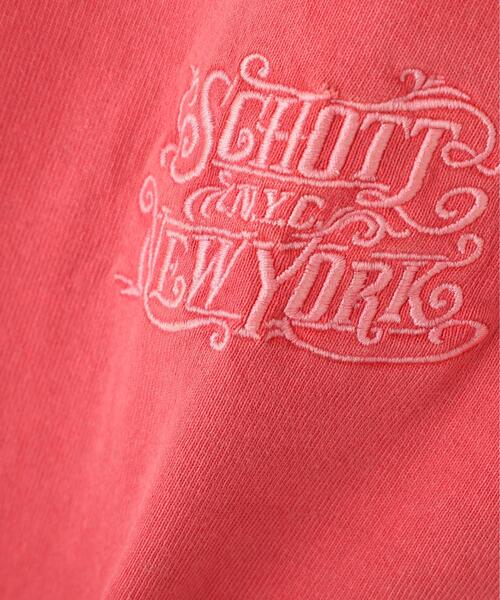Schott(ショット)の「Schott/ショット/ARABESQU EMB. COMPACT T-SHIRT/アラベスク 刺繍 コンパクト Tシャツ(Tシャツ/カットソー・メンズ・ホワイト/ブラック/レッド・M/2XL/XL/L)」の13枚目の写真