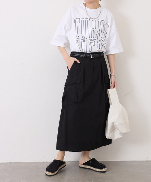 JOURNAL STANDARD LUXE(ジャーナルスタンダード ラックス)の「《追加》リップストップ カーゴスカート(スカート・レディース・ブラック/カーキ・FREE)」の7枚目の写真