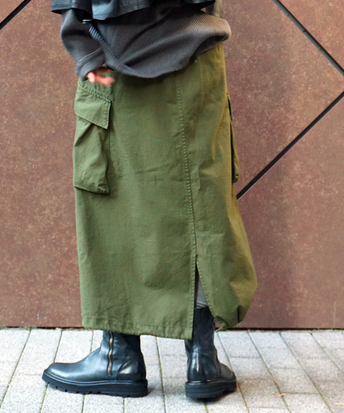 JOURNAL STANDARD LUXE(ジャーナルスタンダード ラックス)の「《追加》リップストップ カーゴスカート(スカート・レディース・ブラック/カーキ・FREE)」の13枚目の写真