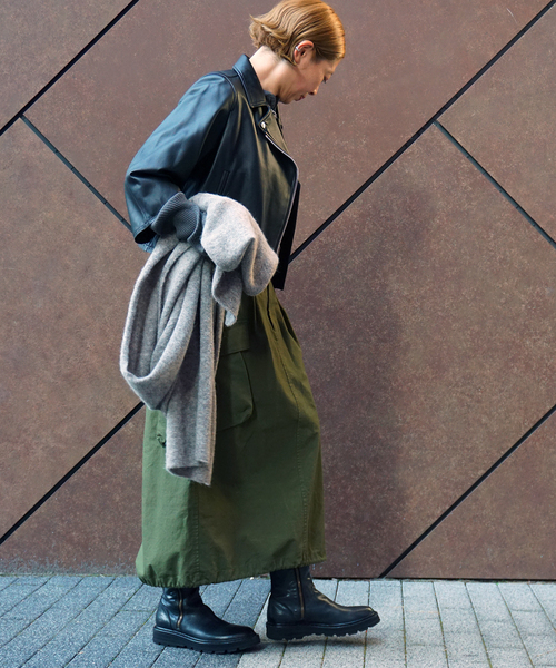 JOURNAL STANDARD LUXE(ジャーナルスタンダード ラックス)の「《追加》リップストップ カーゴスカート(スカート・レディース・ブラック/カーキ・FREE)」の14枚目の写真