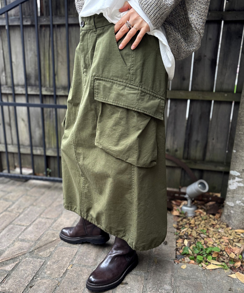 JOURNAL STANDARD LUXE(ジャーナルスタンダード ラックス)の「《追加》リップストップ カーゴスカート(スカート・レディース・ブラック/カーキ・FREE)」の16枚目の写真