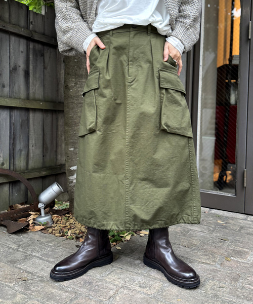 JOURNAL STANDARD LUXE(ジャーナルスタンダード ラックス)の「《追加》リップストップ カーゴスカート(スカート・レディース・ブラック/カーキ・FREE)」の17枚目の写真