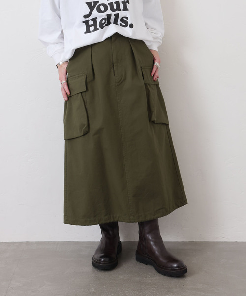 JOURNAL STANDARD LUXE(ジャーナルスタンダード ラックス)の「《追加》リップストップ カーゴスカート(スカート・レディース・ブラック/カーキ・FREE)」の21枚目の写真