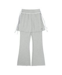 SUNNECT（ソネクト）の「Skirt-Layered Sweatpant - Heather Grey（スウェットパンツ）」