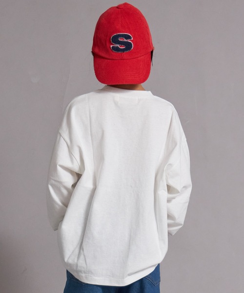 PAIRMANON STREET（ペアマノンストリート）の「【綿100%】シンプル 無地 ロンT【PAIRMANON STREET】（Tシャツ/カットソー・キッズ・レッド/ブラック/オフホワイト/ブラック系その他/ブルー・90/100/140/150/110/130/160/120）」の7枚目の写真