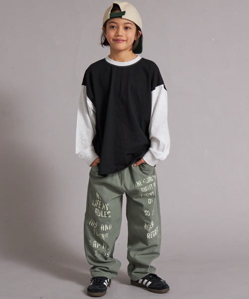 PAIRMANON STREET（ペアマノンストリート）の「【綿100%】シンプル 無地 ロンT【PAIRMANON STREET】（Tシャツ/カットソー・キッズ・レッド/ブラック/オフホワイト/ブラック系その他/ブルー・90/100/140/150/110/130/160/120）」の14枚目の写真