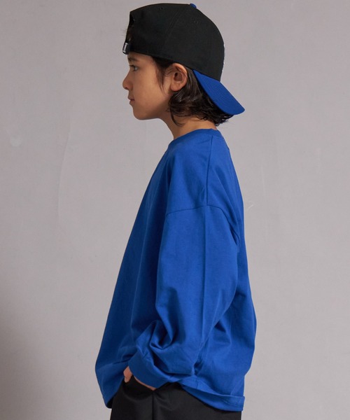 PAIRMANON STREET（ペアマノンストリート）の「【綿100%】シンプル 無地 ロンT【PAIRMANON STREET】（Tシャツ/カットソー・キッズ・レッド/ブラック/オフホワイト/ブラック系その他/ブルー・90/100/140/150/110/130/160/120）」の15枚目の写真