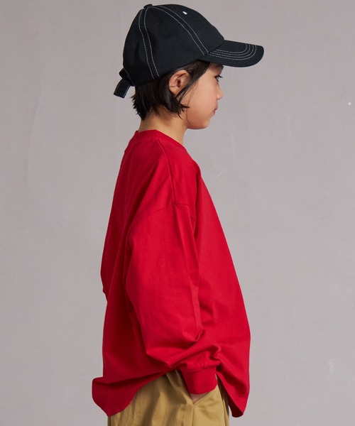 PAIRMANON STREET（ペアマノンストリート）の「【綿100%】シンプル 無地 ロンT【PAIRMANON STREET】（Tシャツ/カットソー・キッズ・レッド/ブラック/オフホワイト/ブラック系その他/ブルー・90/100/140/150/110/130/160/120）」の18枚目の写真