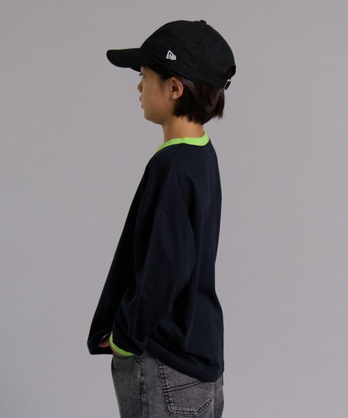 PAIRMANON STREET（ペアマノンストリート）の「【90-160cm】【綿100%】シンプル BIG 長袖Tシャツ【PAIRMANON STREET】（Tシャツ/カットソー・キッズ・レッド/ブラック/オフホワイト/ブラック系その他/ブルー/ブラック系その他2/チャコールグレー/オレンジ/ネイビー/パープル・90/100/140/150/110/130/160/120）」の19枚目の写真