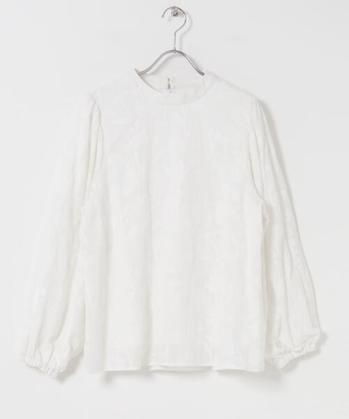 URBAN RESEARCH DOORS(アーバンリサーチドアーズ)の「フラワーオパールブラウス|オフィスカジュアル/フォーマル/オケージョン/セレモニー/入卒式/お呼ばれ(シャツ/ブラウス・レディース・オフホワイト/ブラック・FREE)」の10枚目の写真