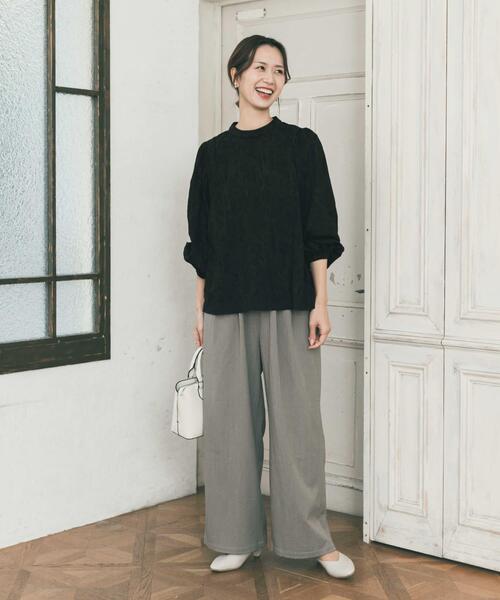 URBAN RESEARCH DOORS(アーバンリサーチドアーズ)の「フラワーオパールブラウス|オフィスカジュアル/フォーマル/オケージョン/セレモニー/入卒式/お呼ばれ(シャツ/ブラウス・レディース・オフホワイト/ブラック・FREE)」の17枚目の写真